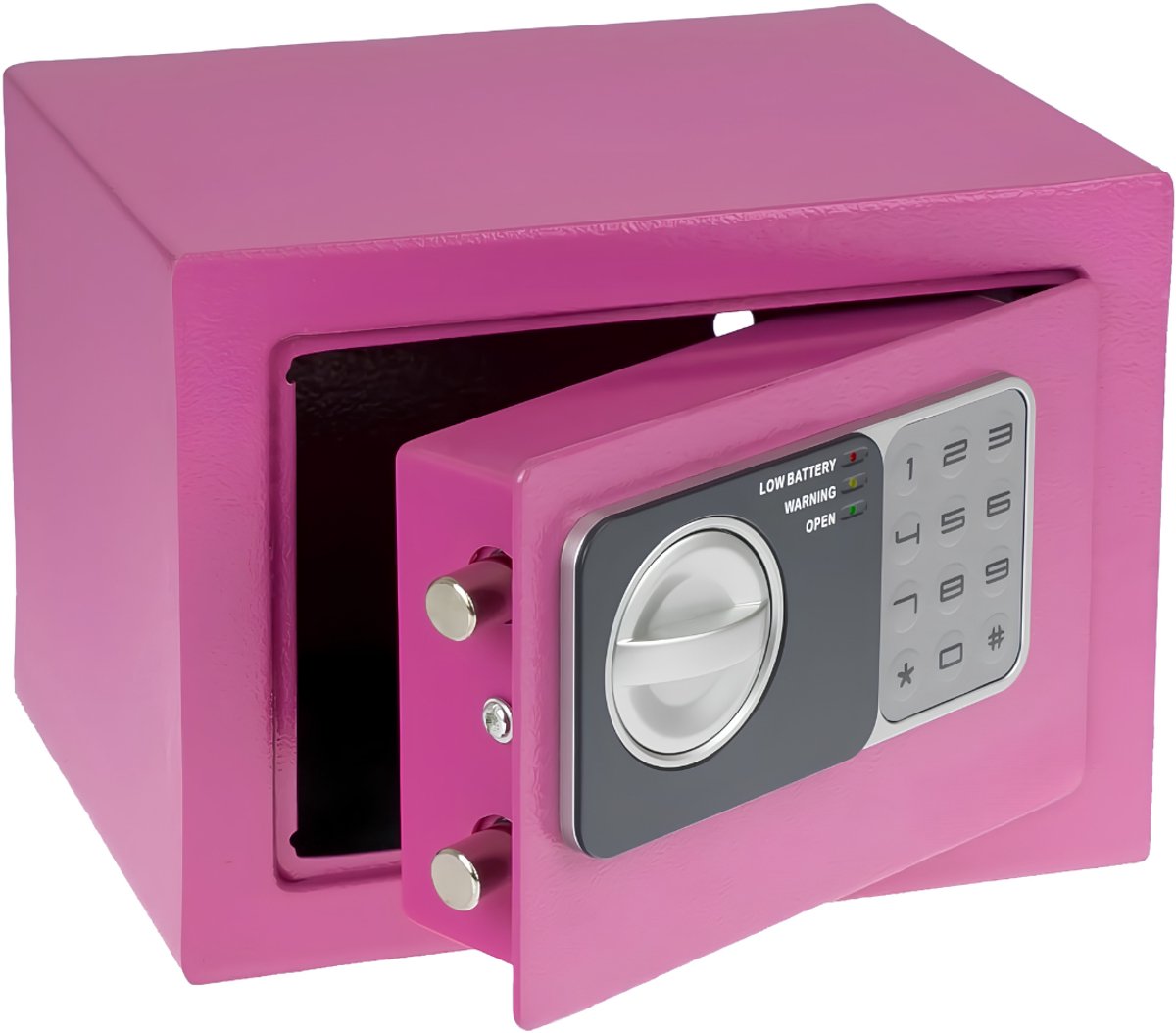 Lìon® Kluisje met Cijferslot - Elektronische Kluis - Kluis - Roze - 17cm x 23cm x 17cm