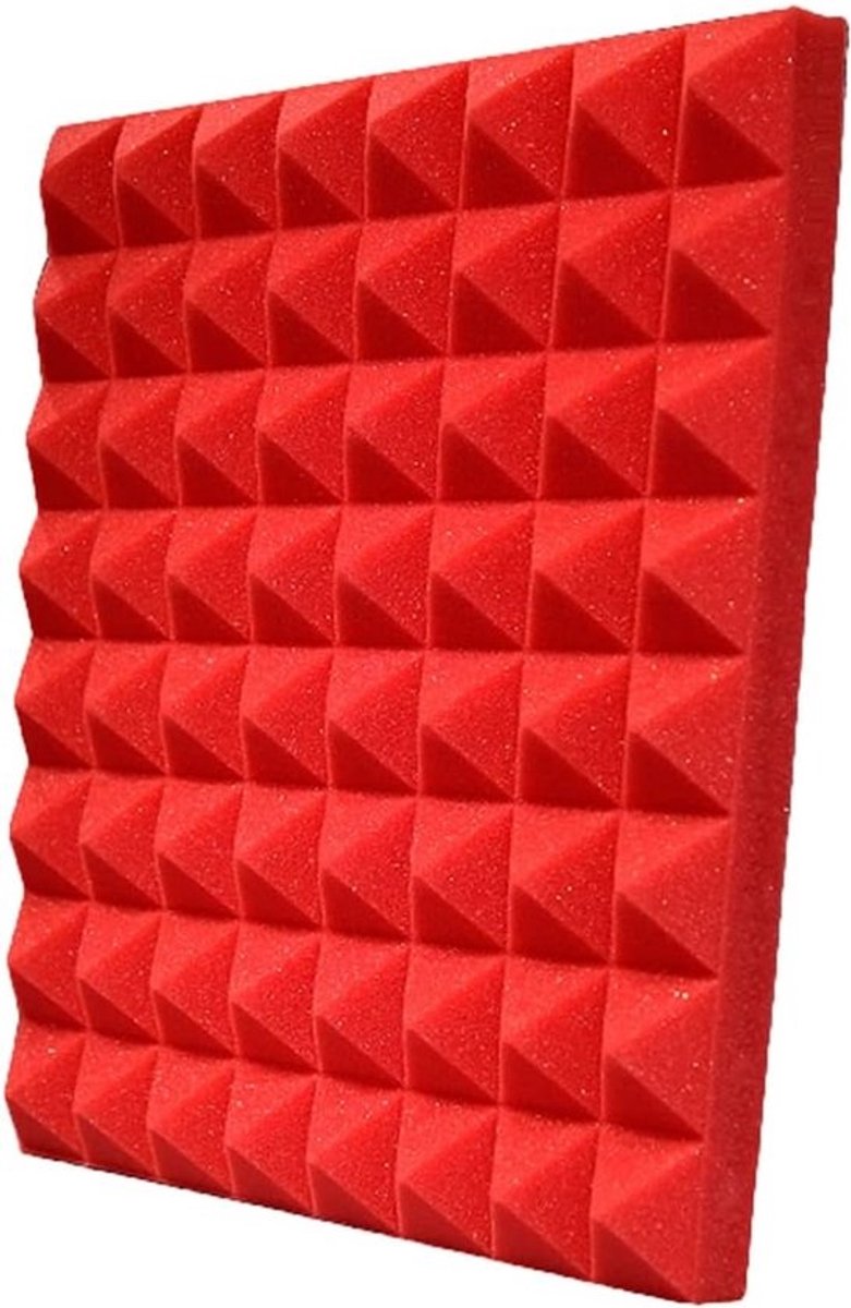 Akoestische Panelen - Geluidsisolatie Schuim - Ruimte Verbetering - Hoge Dichtheid Schuim - 50x50x5CM - Zwart