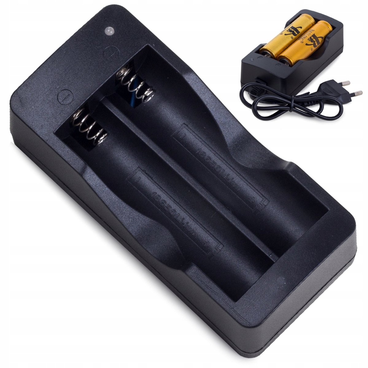 Batterij 18650 oplader | Dubbele lader voor akku 18650 | DUAL 18650 BATTERY CELL CHARGER