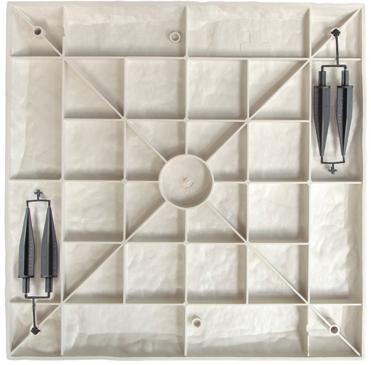SureDeal® - Tuindecoratie - Stapstenen - Tuin Tegels Polypropyleen - Gazon Tuinpaden Beige - 39,5x39,5x2 cm - Beige