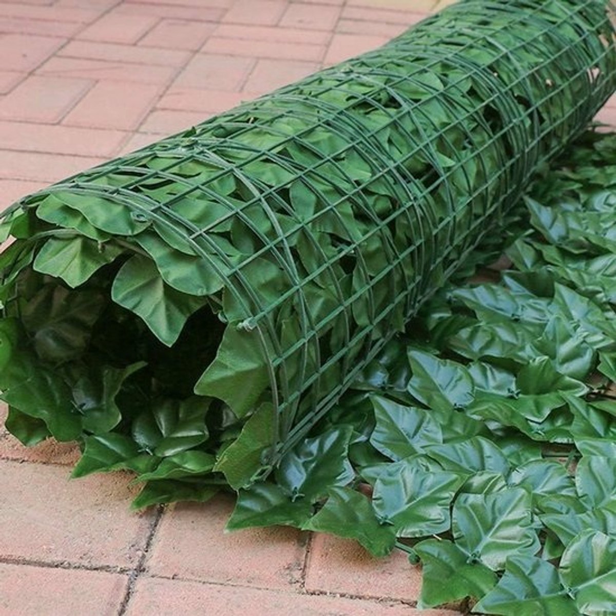 Kunsthaag Sierhekwerk - Privacy Scherm - Tuin Decoratie - Natuurlijke Uitstraling - 15x180 cm - Groen