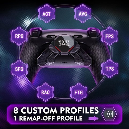 Controller Modificatie Kit - Back Button Upgrade - Competitief Gamen - OLED Display Mapping — afbeelding 2