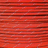 Rol 100 meter - Rood Reflecterend Paracord 550 - #61