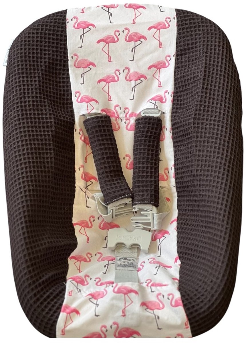 Stokke Newborn hoes zwart flamingo