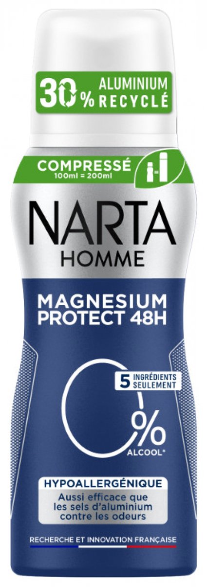 Narta Homme Magnésium Protect 48H Hypoallergene Deodorant 100 ml