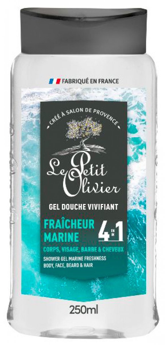 Le Petit Olivier Verkwikkende Douchegel 4in1 Zeebries 250 ml