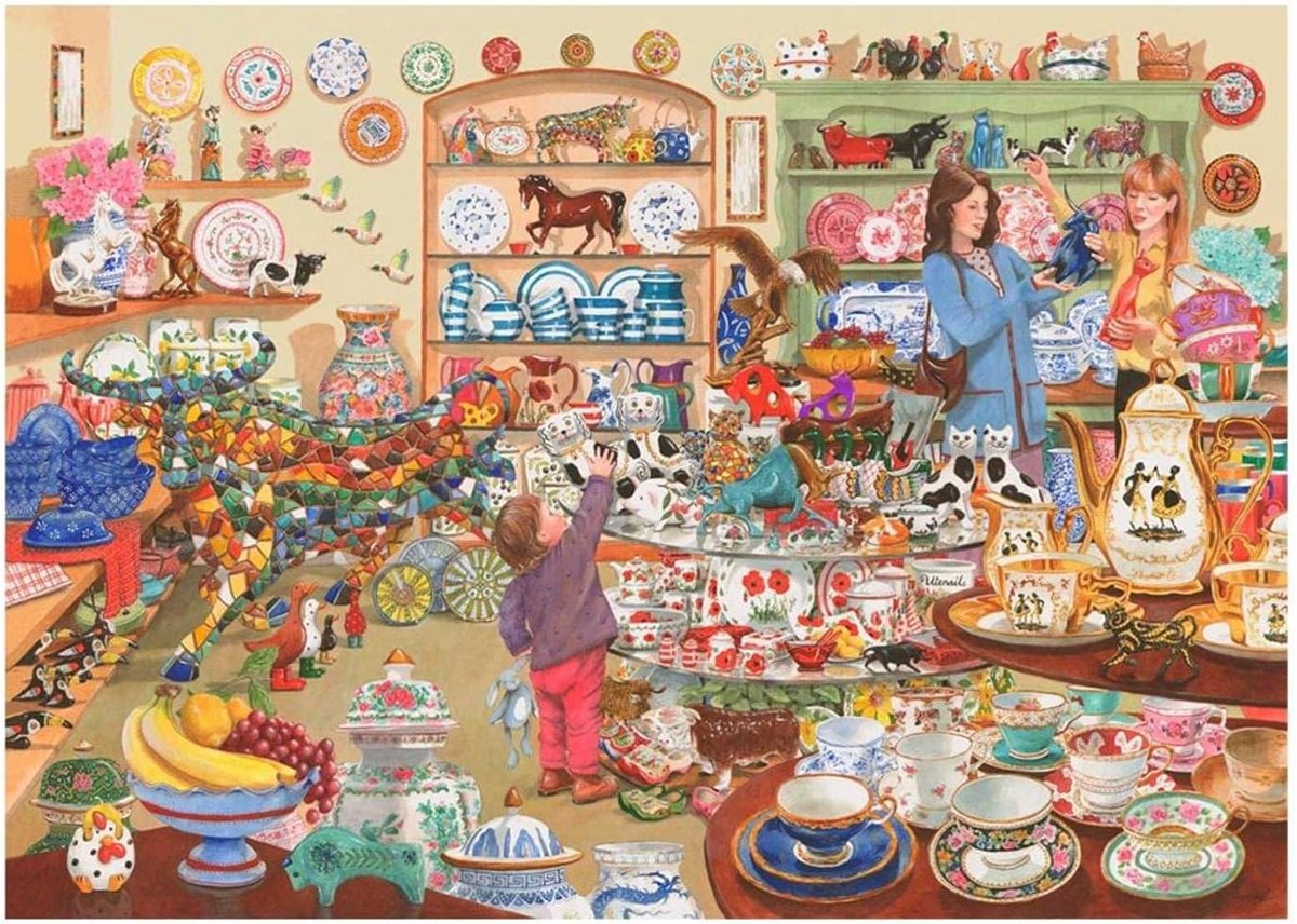 Legpuzzel - Puzzelspel - Ontspanning thuis - Kunstzinnige illustraties - 1000 stukjes - Meerkleurig