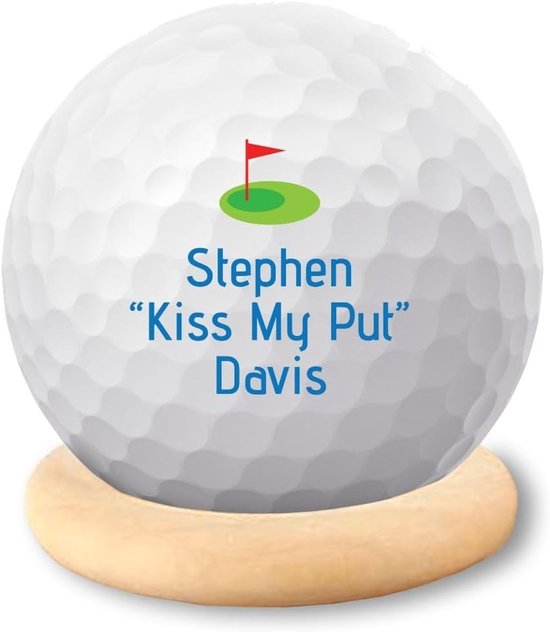 Gepersonaliseerde Golfbal met Standaard Cadeau voor Mannen Golfspeler — afbeelding 3