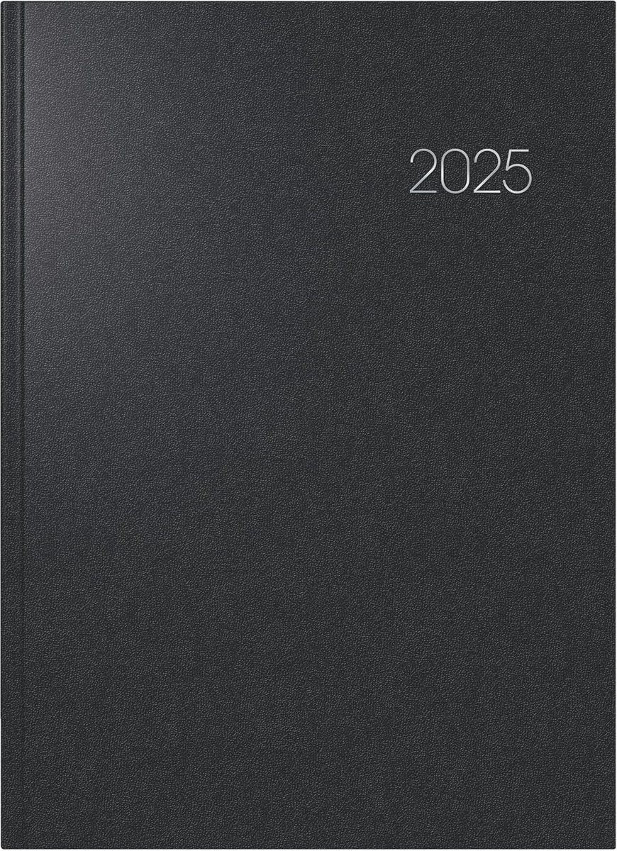 Boekkalender A4 - Agenda Dagindeling - Planning Maken - 1 Pagina Per Dag - A4 - Zwart