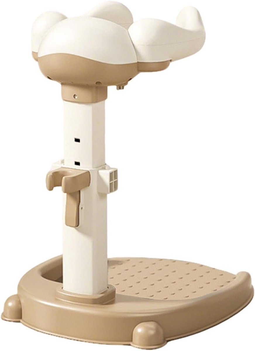 Douchehouder voor kinderen - Balanshulp peuter - Veilig badderen thuis - Verstelbaar en antislip - 42 x 36.5 cm - Koffiebruin