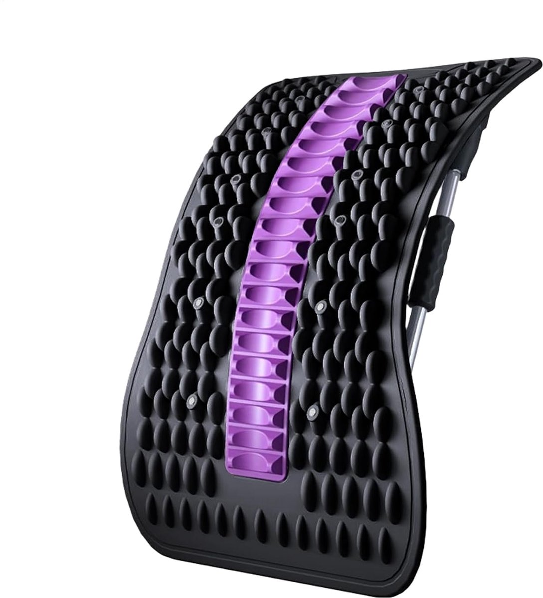 Ruggensteun - Lendensteun Massager - Ontspanning Thuis - Ergonomisch Ontwerp - 36 x 23 x 7 cm - Zwart