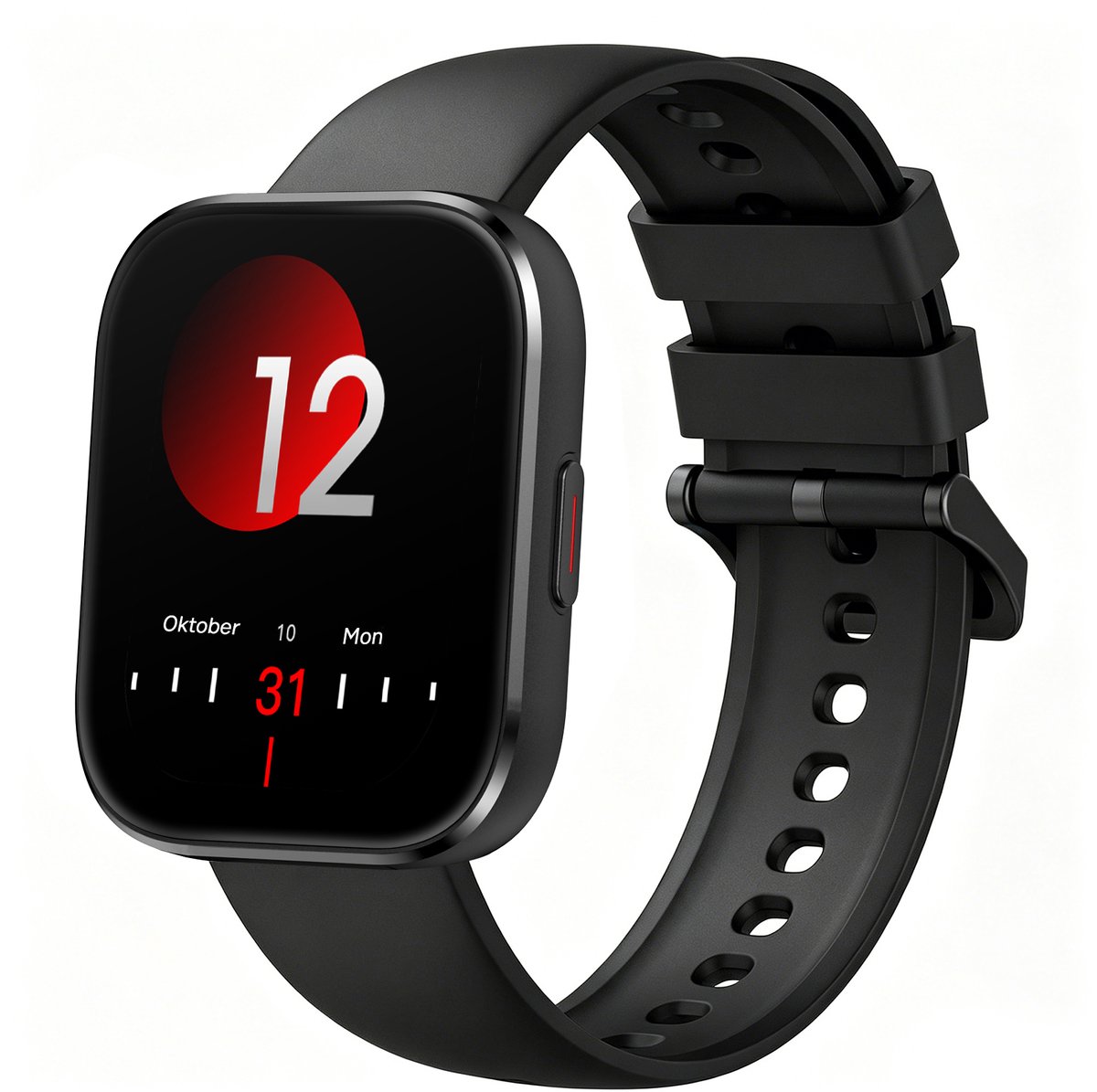 Sytifro Smartwatch Dames & Heren met Bluetooth Bellen - 1.83 Inch HD Scherm - Hartslagmeter - Slaapmonitor - Stappenteller - IP68 Waterdicht - Geschikt voor iOS & Android - Zwart