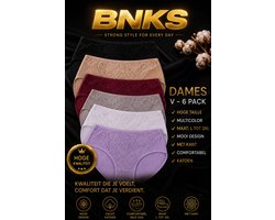 Dames ondergoed, dames slip – 6 pack - Hoge taille – Multicolor – XXXL - Mooi design -Met kant - Comfortabel - Sexy