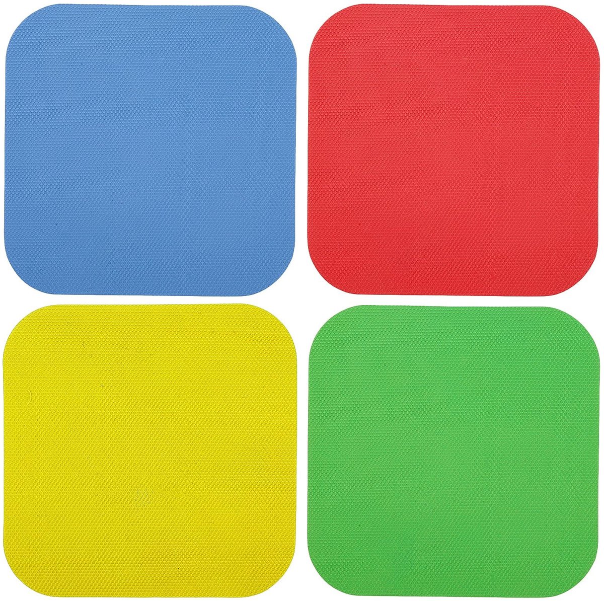 Dailygoods- Potgrijper Rubber - 4 Stuks - Flesdekselopeners - Onderzetterpads - Antislip Pads - Geschikt voor Artritis - Flesopener