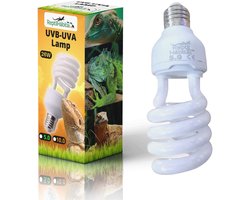 UVB Lamp Reptielen - Terrarium Lamp Reptielen - Gezondheid Reptielen - Simuleert Zonlicht - 13W - Wit