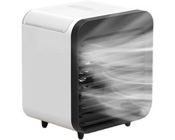 KZQ Draagbare Watergekoelde Desktop Luchtkoeler Ventilator Met 3 Snelheden Usb Oplaadbaar Op Batterijen Voor Kantoor En Thuis Zwart
