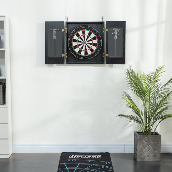 SPORTNOW-Dartbord-Sisal, staal-100x55x9cm-Zwart van SPORTNOW — afbeelding 5