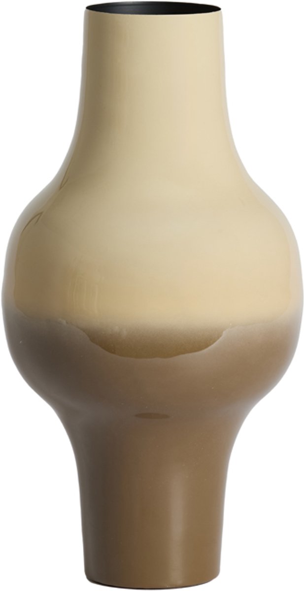 Light & Living Light&living Vaas deco Ø22,5x41,5 cm SINDO taupe+donker bruin