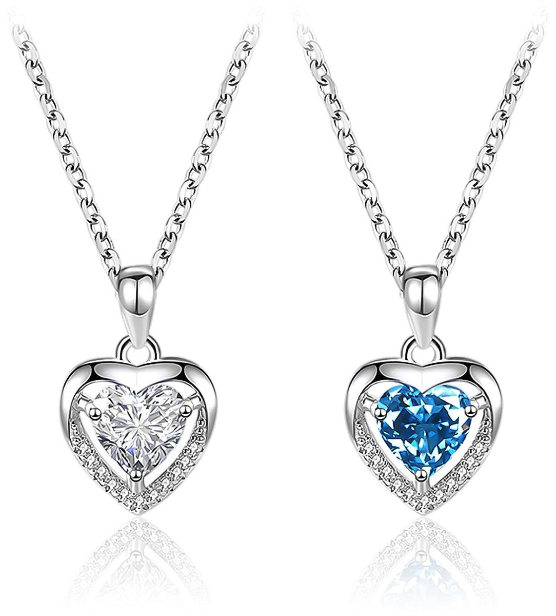 Dailygoods- Hartketting 2 Stuks - Koper - Liefdeshanger - Decoratieve Sieraden - Antioxidant - Duurzaam Ontwerp - Sieraad