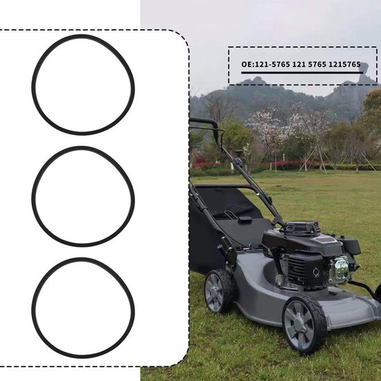 Dailygoods- Aandrijfriem Rubber - Compatibel met Toro Timemaster 30 Inch - OE-onderdeelnummer 121-5765 - Omtrek 300 mm - Breedte 12,5 mm - Dikte 8,5 mm - Grasmaaierriem — afbeelding 5
