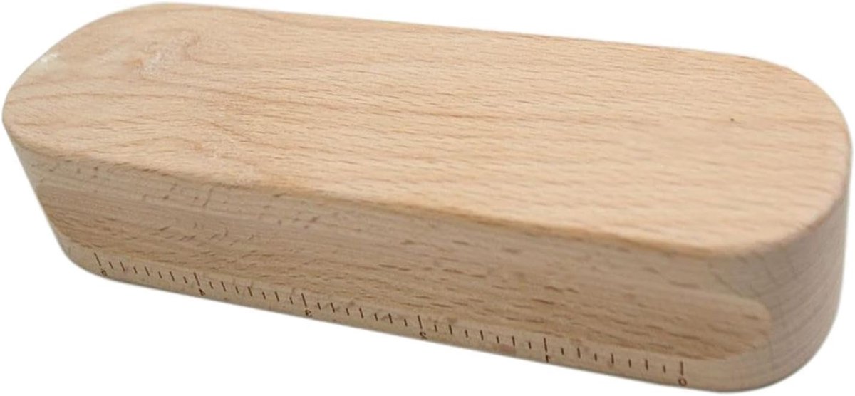 Kleermakersklapper Hout - Strijkpers Naad - Naden Zetten - Handgemaakt Beukenhout - 17.8 cm - Natuurlijk Hout