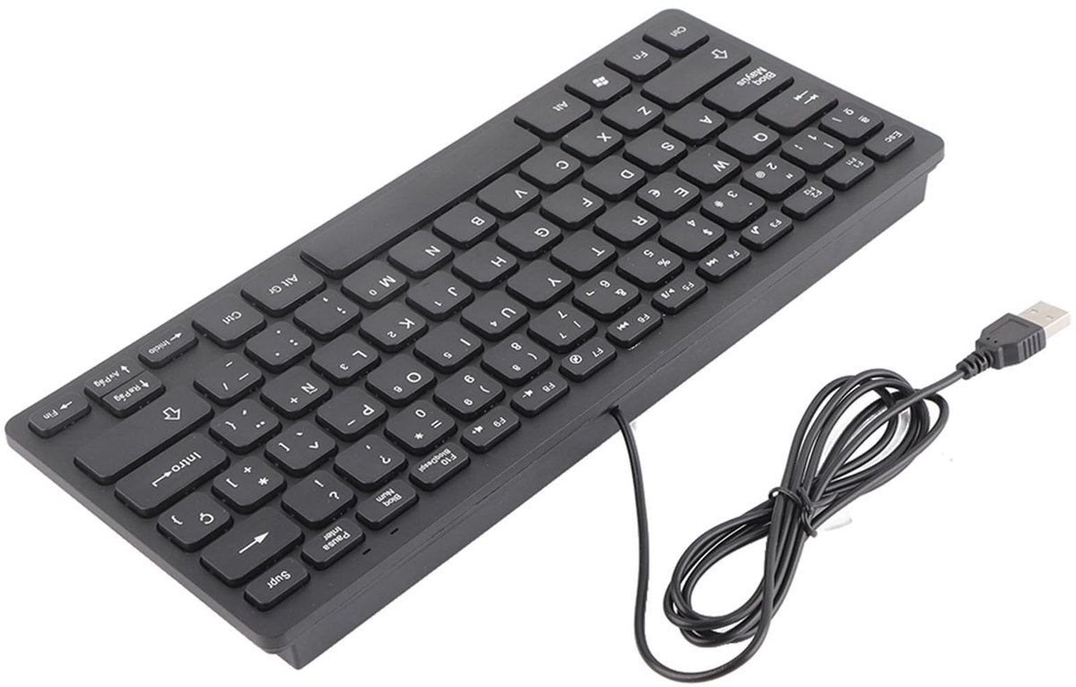 Dailygoods - Mini Draagbare Spaanse Toetsenbord USB-interface 78 Toetsen