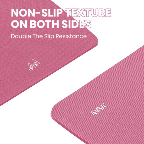 Dailygoods- Yogamat Extra Dik 10 mm - Antislip Fitnessmat - Oefenmatje Yoga - TPE Materiaal - Veilig en Comfortabel - 183x61 cm - Oefenmat van Dailygoods — afbeelding 3