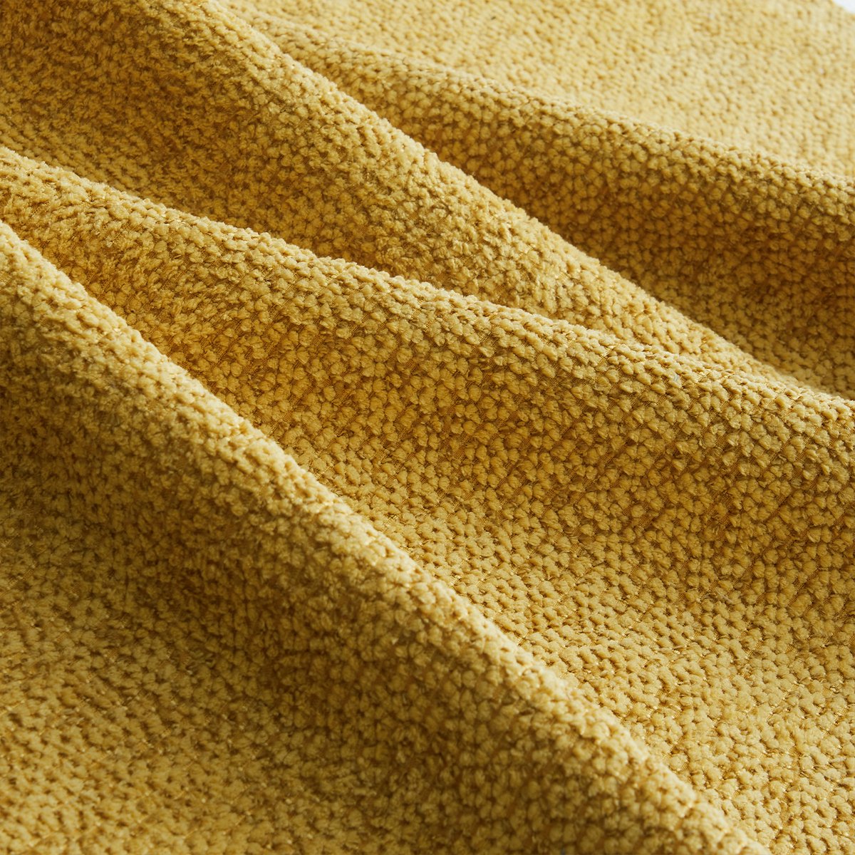 DESMIU U-Bank 366 x 165 cm - Modulair 4-Zits Met 2 Ottomans En Diepe Zitting - Voor Woonkamer En Appartement - Granular Fleece Geel