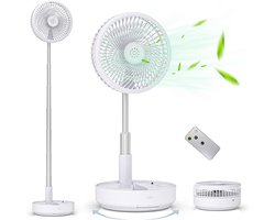Oscillerende Ventilator – Opvouwbaar, Oplaadbaar & Afstandsbediening