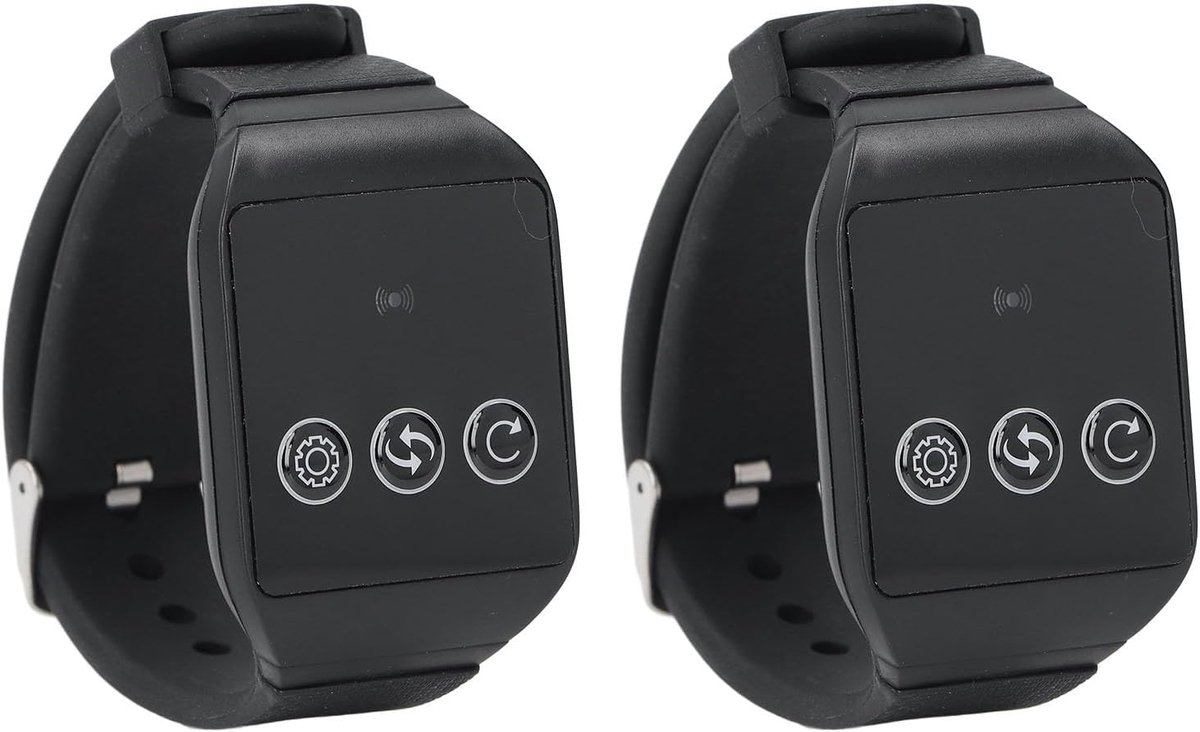Draadloos Oproepsysteem - Pager Systeem - Zorg Noodoproepen - IPX7 Waterdicht - 2 Ontvangers - Zwart