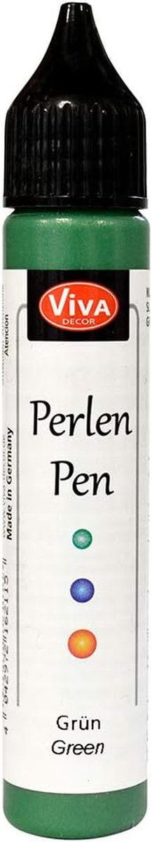 Parels Pen - Textielverf - Decoreren Textiel - Maakt Halve Kralen - 25 ml - Groen