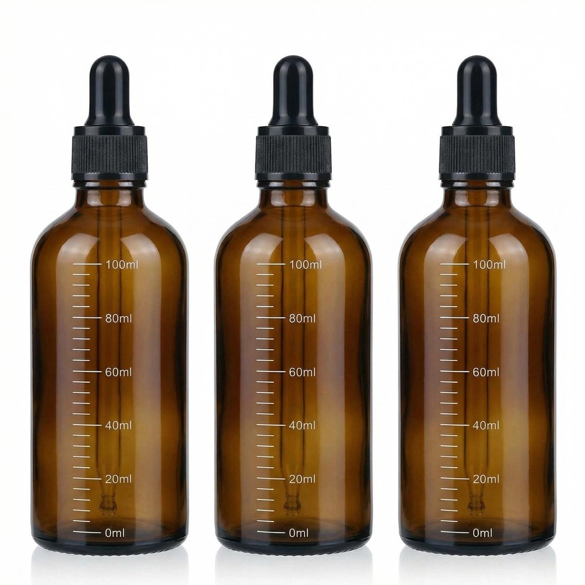 Dailygoods- Dropperfles 100ml - Lege Hervulbare Fles - Amber Glas