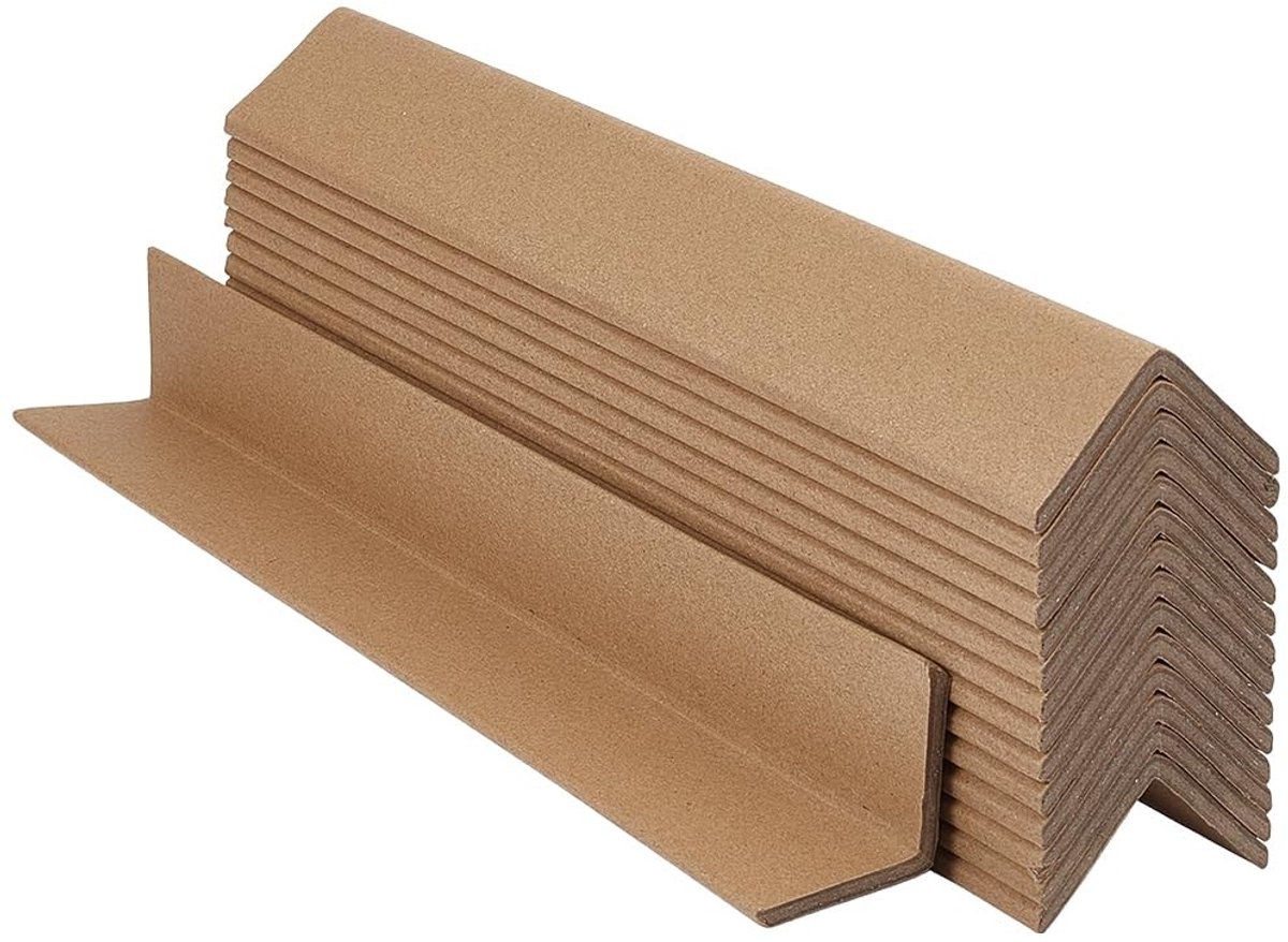 Dailygoods - BENECREAT Set van 60 kartonnen hoekbeschermers, 4 mm dikke versterkte kartonnen randbeschermers, versterkte hoekbeschermers voor verpakking, verzending, opslag, verpakking van 60 stuks, 300 x 40 x 40