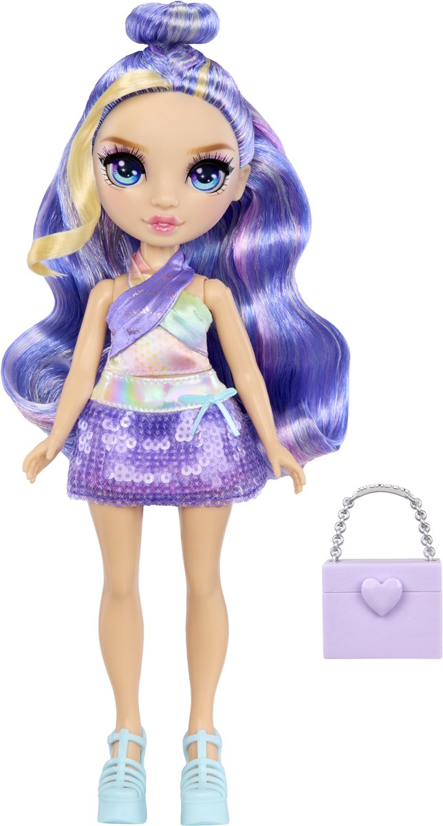 Rainbow High My Fashion Style Violet - modepop van 28 cm met paarse statementoutfit en stijlvolle handtas. Geweldig speelgoed of cadeau voor kinderen van 4-12 jaar van Rainbow High — afbeelding 2