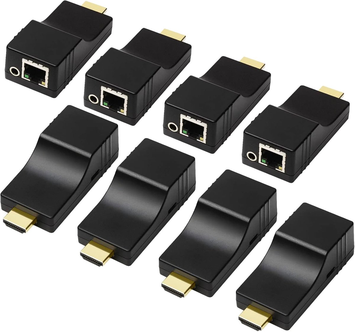 AV Verdelingssysteem - Matrix Zender Ontvanger - Audio Video Distributie - LAN Gebaseerd Systeem - 254 Apparaten - Zwart