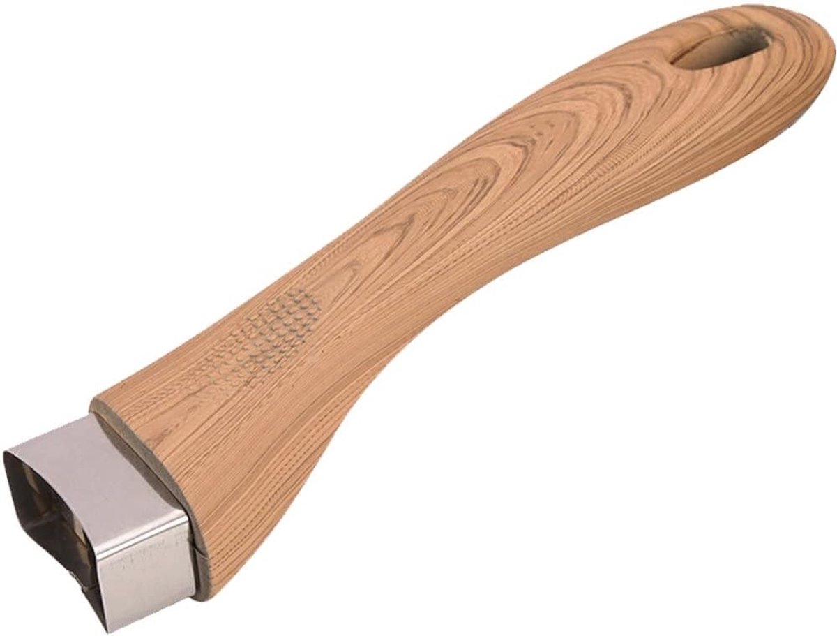 Pot Handvat - Steelpan Grip - Kookgerei Vervangen - Universele Pasvorm - 34 cm - Houtkleur