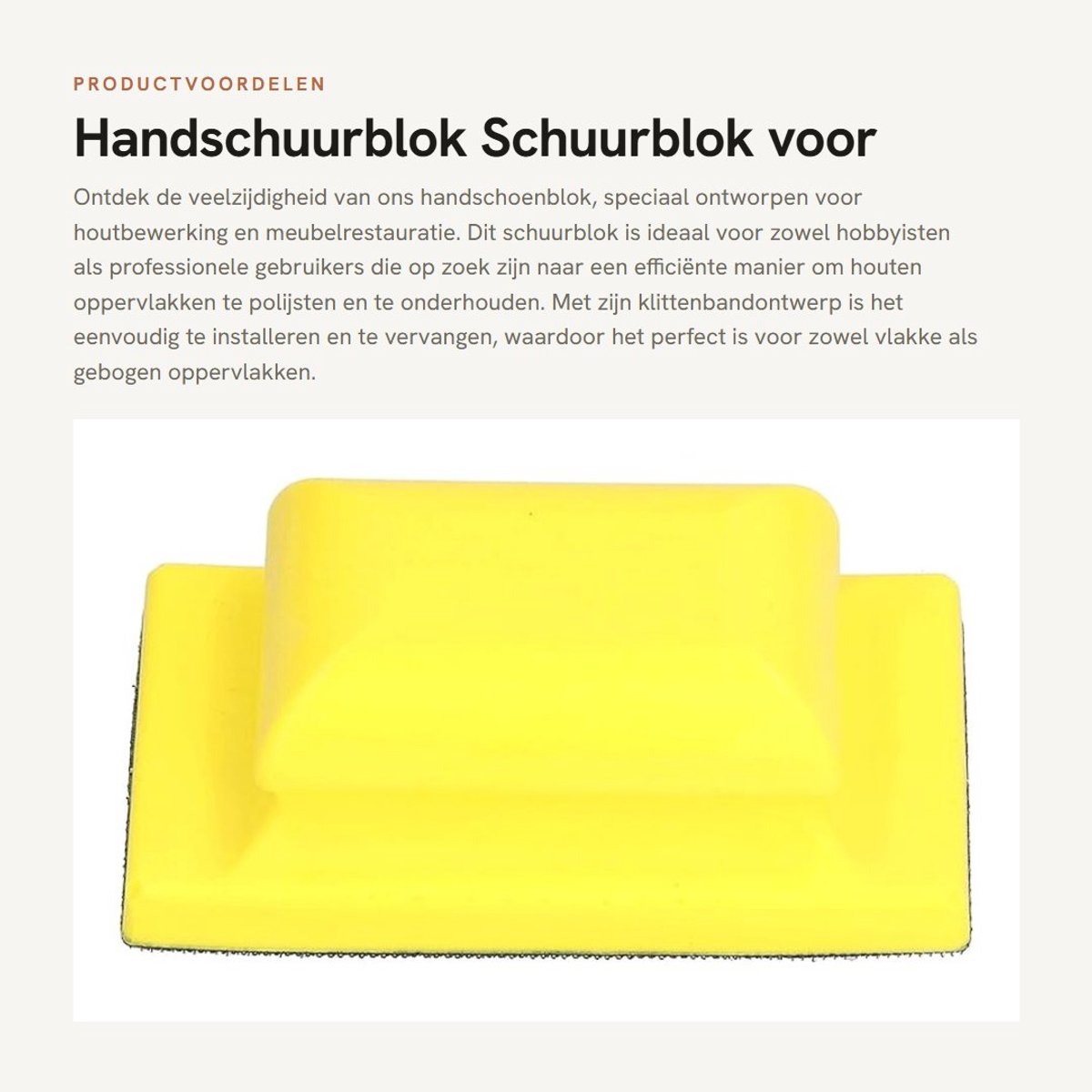 Dailygoody - Handschuurblok - Schuurblok voor Houtbewerking - Ideaal voor Meubelrestauratie - Klittenbandontwerp - Geschikt voor Auto-onderhoud - 12 x