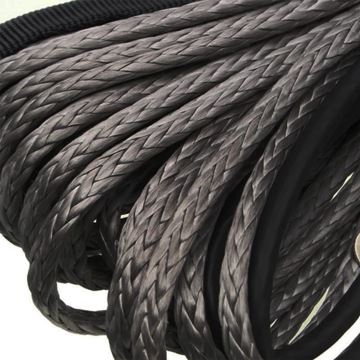 Dailygoods- Lierlijn 7700 lbs - Synthetisch Kabeltouw - 1/4" x 50' - Beschermende Schede - Lichtgewicht - UV-bestendig - Lierkabel