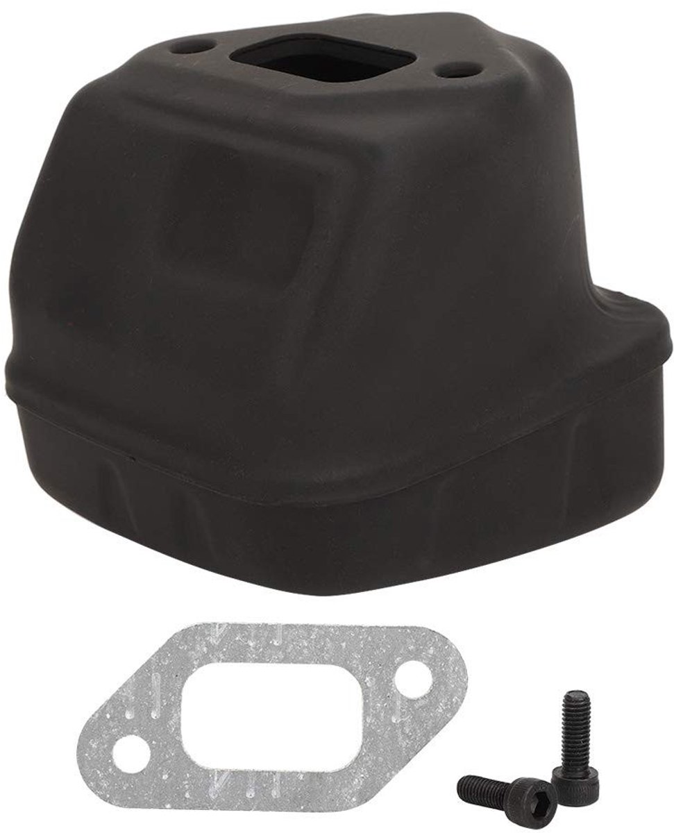 Dailygoods- Uitlaatdemper Kit - Geschikt voor Husqvarna 357XP/359/355 - Jonsered 2159/2156 - Hoogwaardig Metaal - Inclusief Schroeven/Pakking - Uitlaat