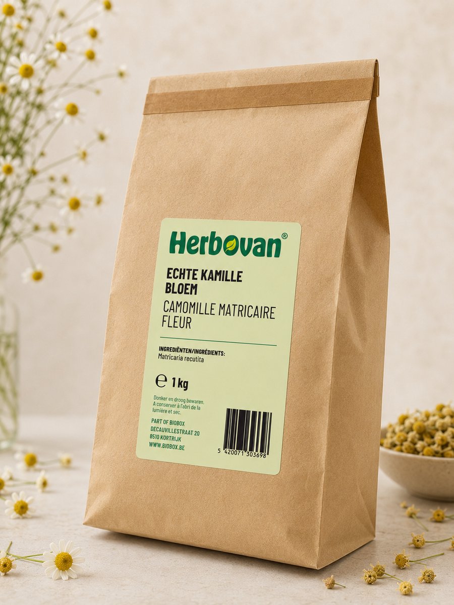 Herbovan Echte Kamille bloemen 1kg