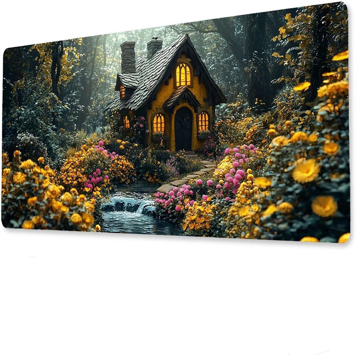 XXL Muismat - Bureauonderlegger Gamer - Comfortabel Werken - Waterbestendige Coating - 1000 x 500 mm - Veelkleurig