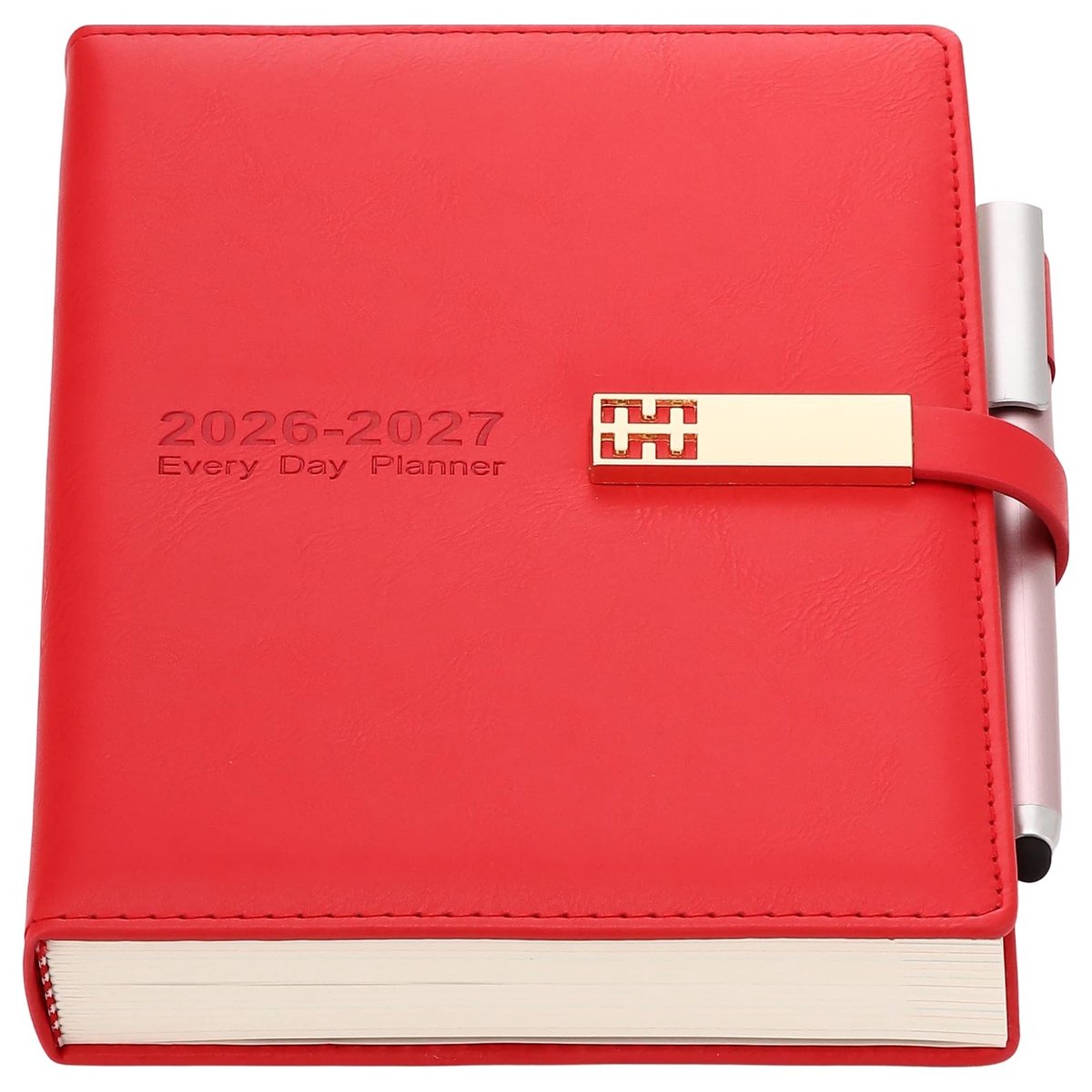 Dailygoods- Dagboek 2026-2027 A5 - Academisch Dagboek - Planner met Uurtijdslot - Organizer met Tabs - Hardcover Dagboek - Verhoog Productiviteit