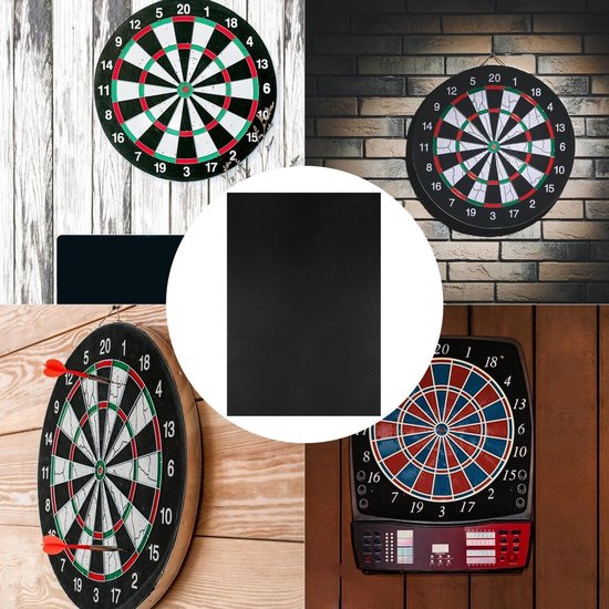 Dailygoods- Dartbord Omranding Stevige Herbruikbare Beschermingsmat - Muurbeschermer - Vilt - 60x90 cm - Voor Thuis/Kantoor - Elegant Ontwerp van Dailygoods — afbeelding 5