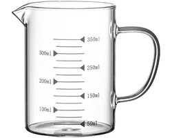 Opschuimkan Melk - Pitcher Barista - Koffie Maken - Hittebestendig Glas - 350 ml - Transparant