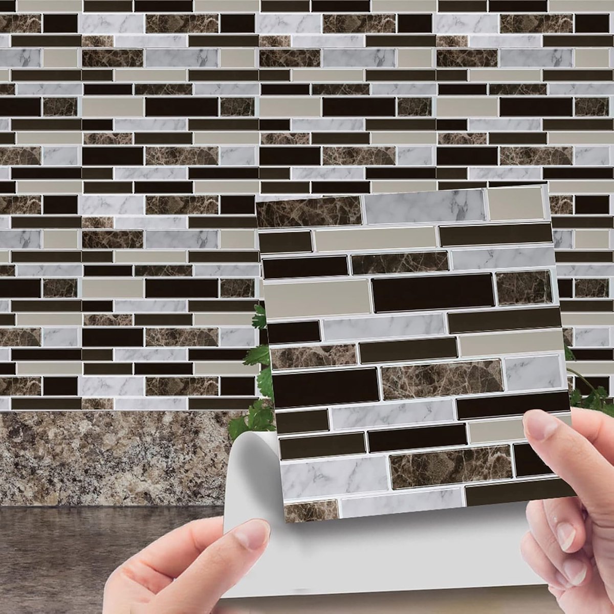 Mozaïek Tegelstickers - Keuken Wanddecoratie - Woonkamer Opknappen - Waterdicht en Hittebe