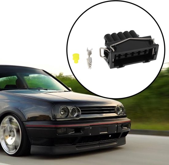 Dailygoods - 5 Pin Vrouwelijke Plug Connector voor Auto's Compatibel met Golf Mk3 van Dailygoods — afbeelding 2