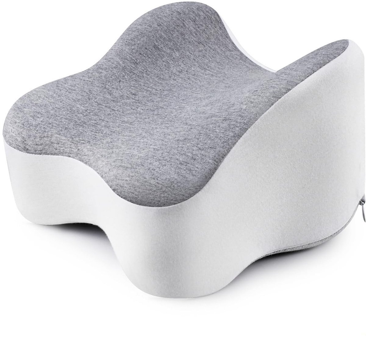 Dailygoods - Kniekussen voor zijslapers, beenkussen, ergonomisch zijslaapkussen, knieën met geheugen, voor ondersteuning van benen, knieën, heuprug en zwangerschap, afneembaar en wasbaar