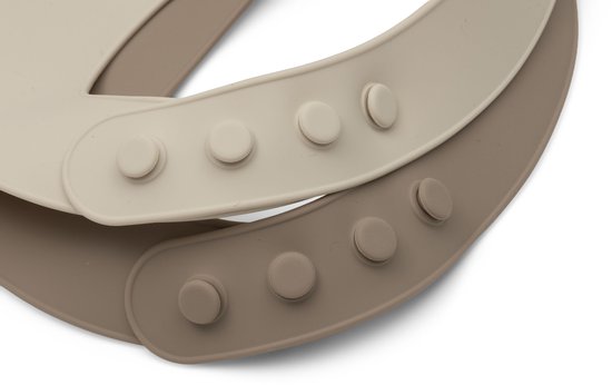 Jollein Slabbetjes Siliconen - 2 Stuks - Natural Shades van Jollein — afbeelding 2