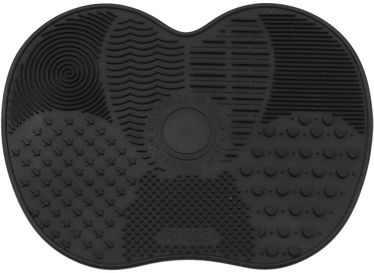 Dailygoods- Reiningsmat Draagbaar Ontwerp - Make-up Borstel Scrubber - Cosmetische Reinigingspad - Siliconen - Zuignap - 11,5 x 15,5 cm - Make-upborstelreiniger