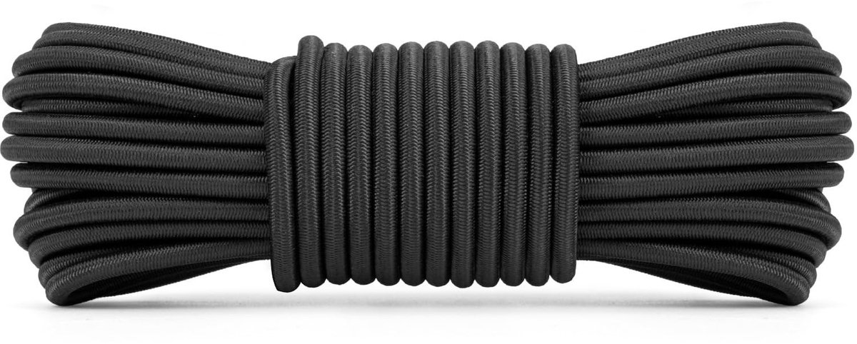 Dailygoods- Bungeekoord 4mm 10M - Elastisch Touw - Rubberen Koord - Spankoord - Expandertouw - Weerbestendig Materiaal